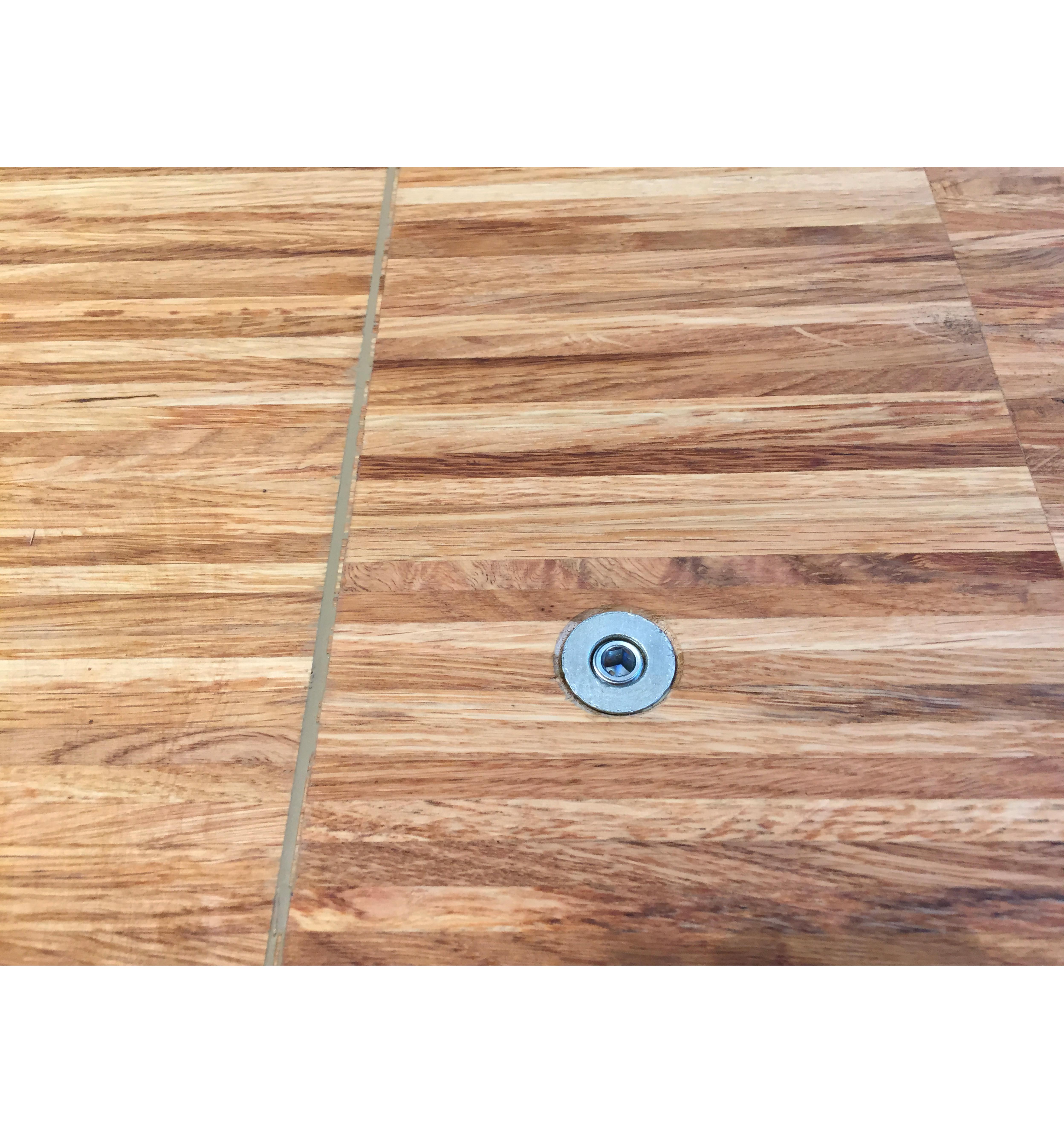 detail of the floor studs