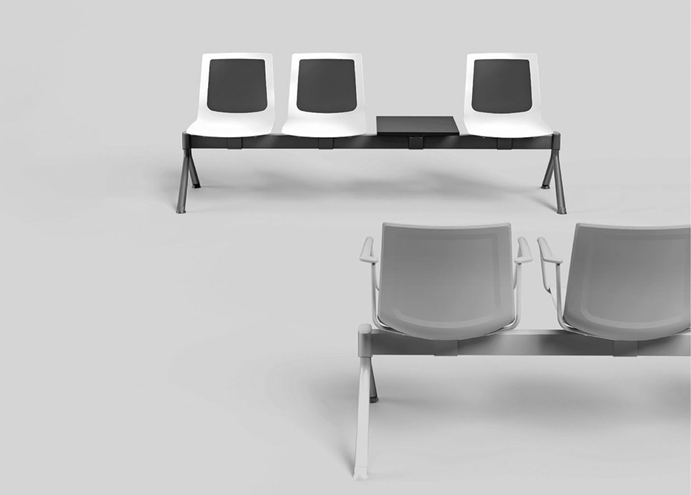 Benches for recreational spaces and meeting rooms